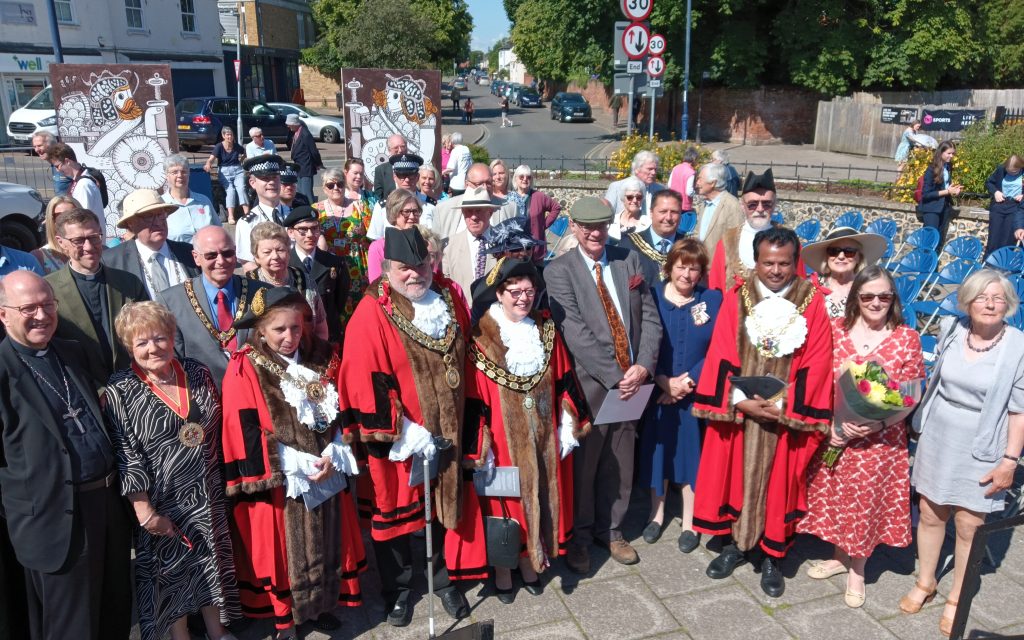 Mayors and Civic reprsentatives gather at Haverhill for Suffolk Day